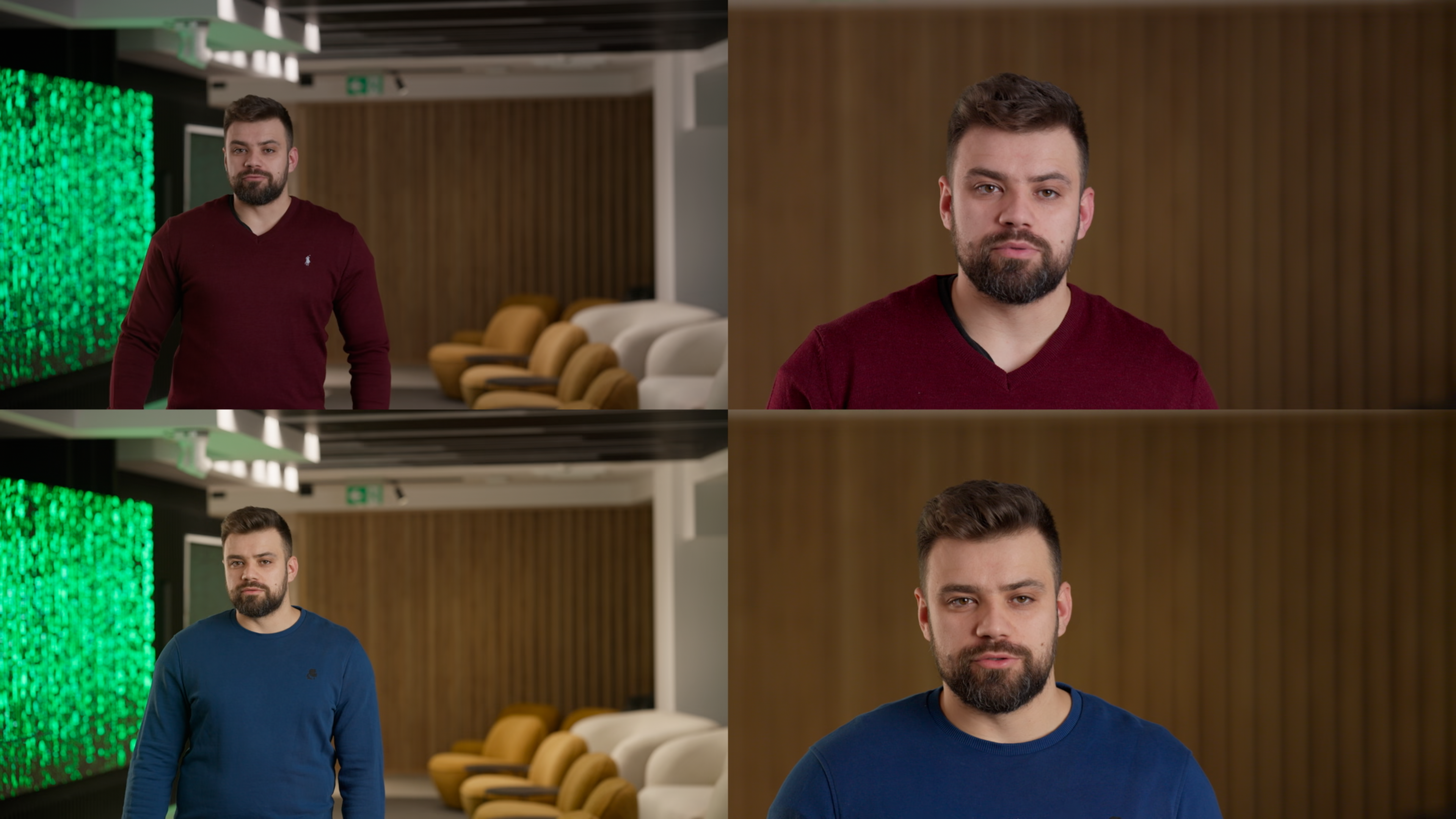 Kadr wideo w przestrzeni studyjnej