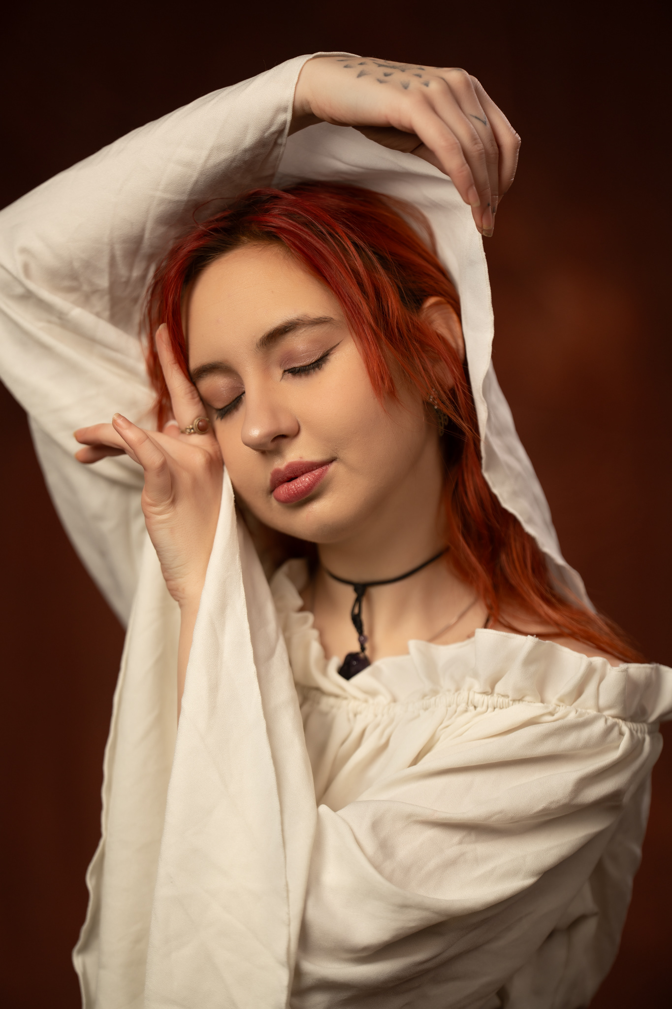 Portret studyjny z warsztatów fotograficznych